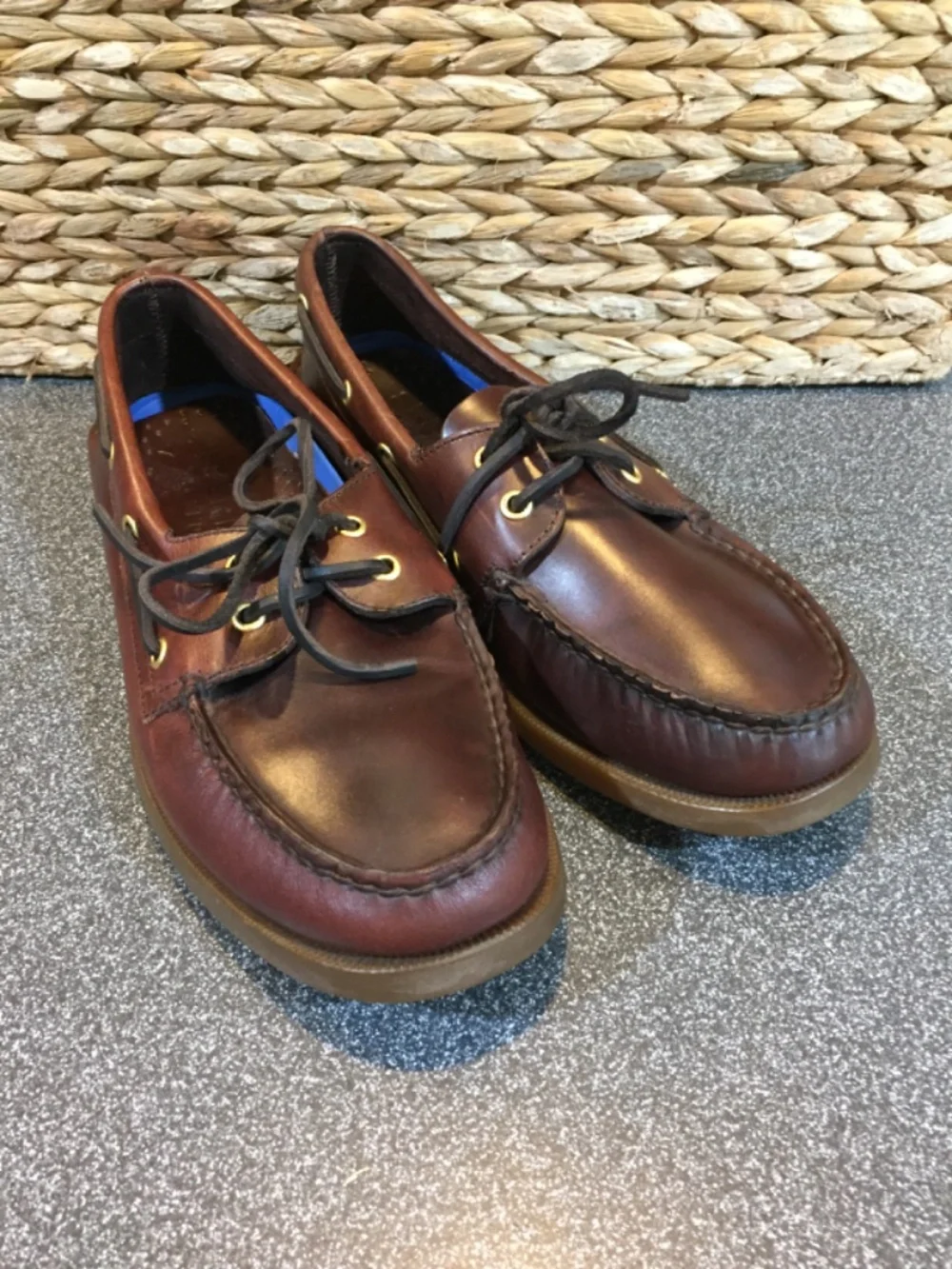 Sperry Brown Leather Boat Shoes